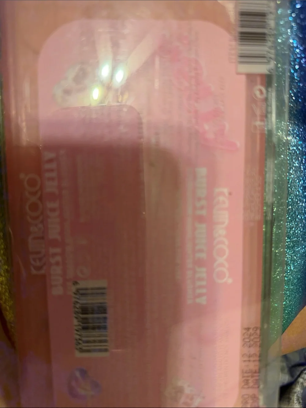 Rainbow cosmetic bag with Kevin and Coco jelly